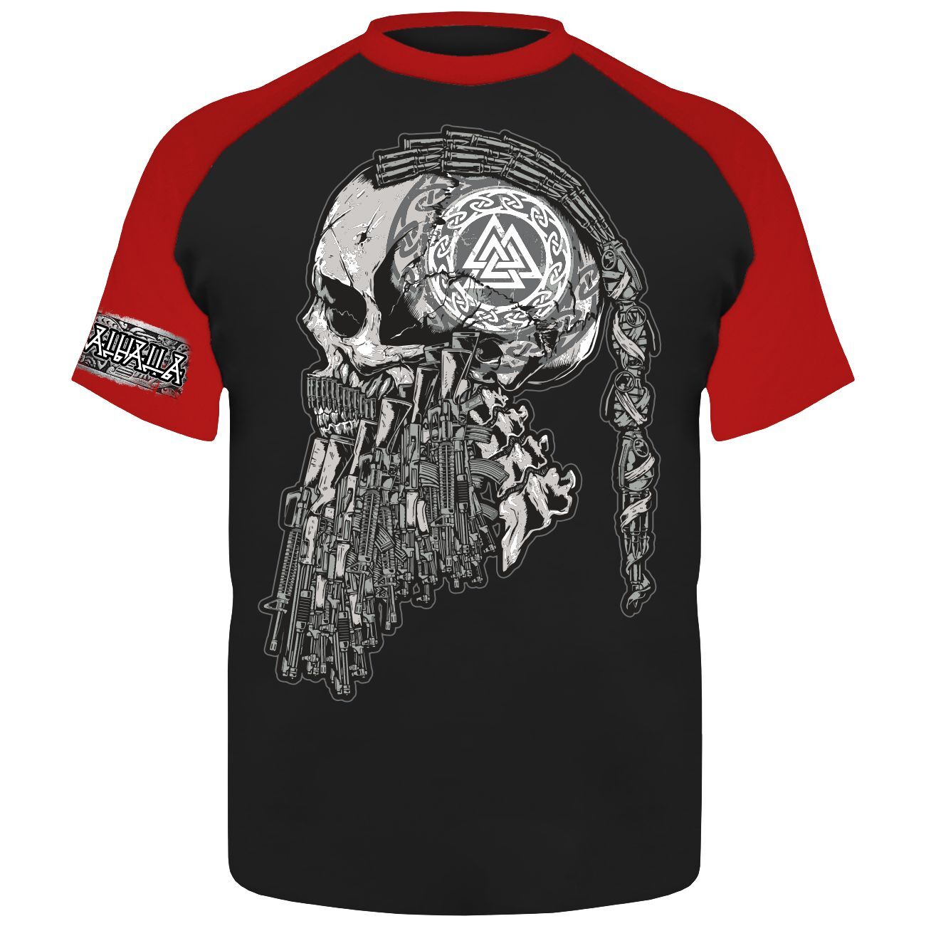 I'm Fine Horror T-Shirt - Blut Grafik Mit V-Ausschnitt Für Frauen