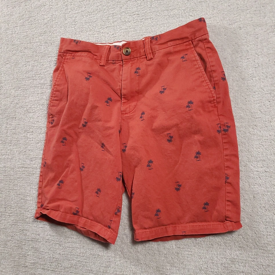 Pantalones Cortos Chinos Old Navy Ultimate Delgados Flexibles Integrados Palmeras Para Hombre 29 Naranja Foto 2 de 4