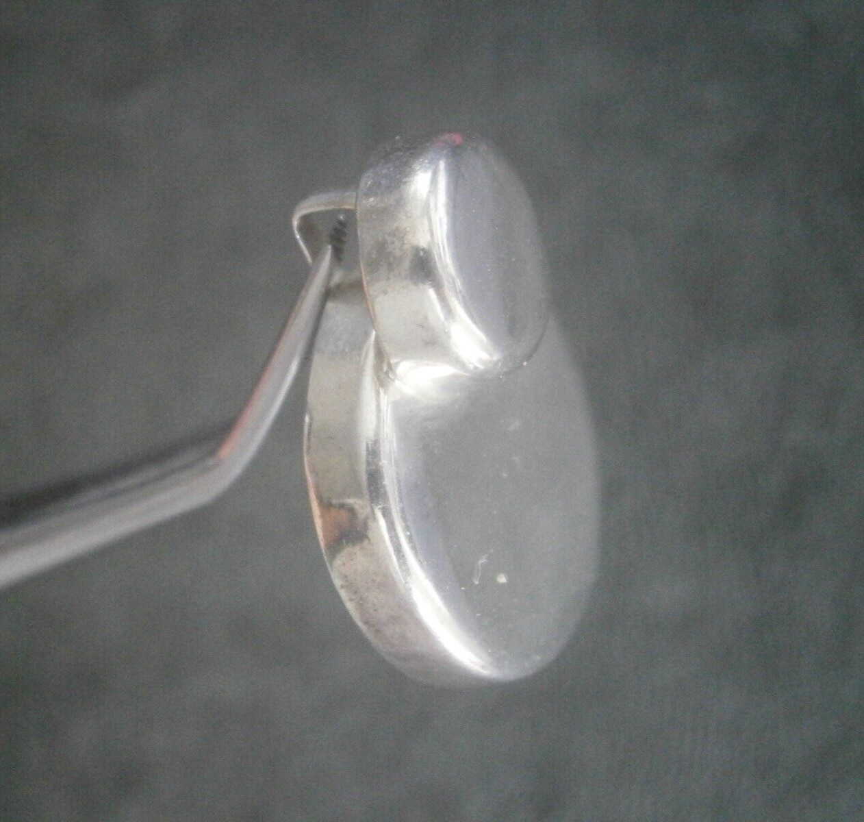 Two Layered Circles Vintage Solid Sterling Silver… - image 5