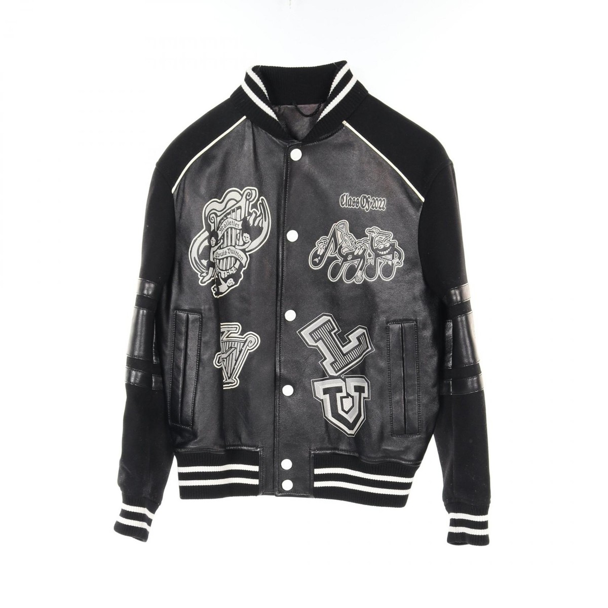 LOUIS VUITTON Logo Varsity Blouson jacket #44 RM231M U35