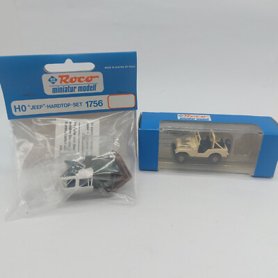 Roco H0 1702 Jeep Golden Eagle beige + Hardtop 1756