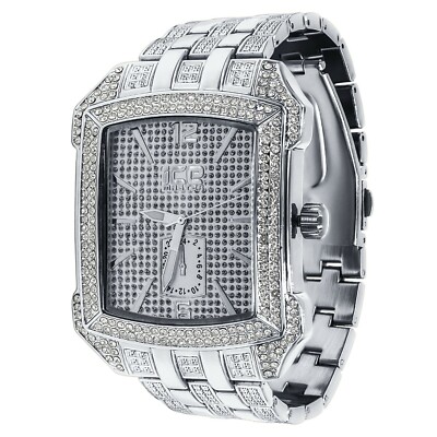 New Men's Luxury Silver Tone Finish w/ Silver Face ''Richie'' Custom Wristwatch
