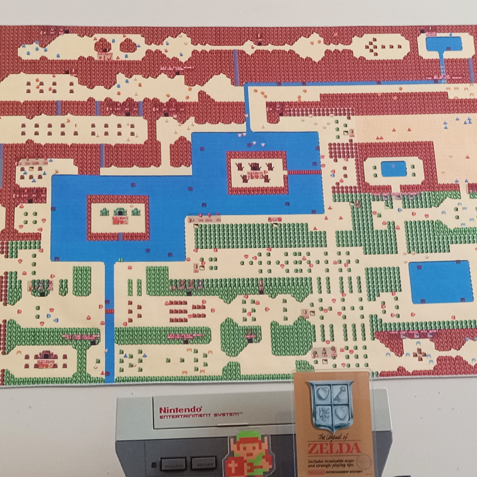 NES Legend of Zelda Overworld Map 