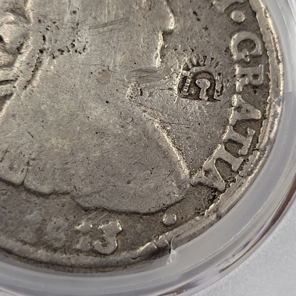 1813 Mexico CHIHUAHUA 8 Reales Silver Cast Provisional Issue PCGS F Detail *H490 - Image 3 of 4