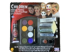 Halloween Makeup Factory Child Costume Glitter Fake Blood Scar Black Tooth Wax