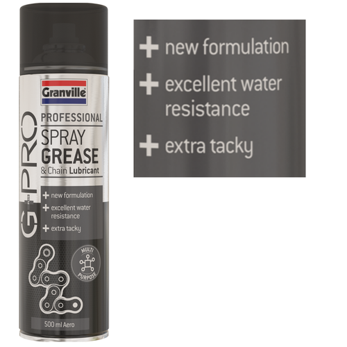 Granville G+Pro Professional Multi Purpose Spray Grease & Bike Chain