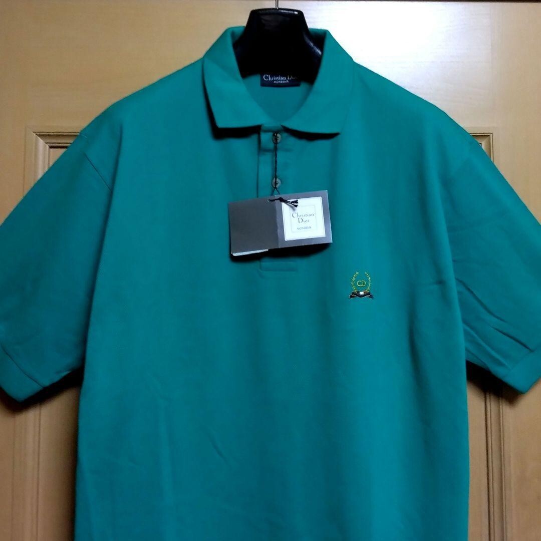 Christian Dior Vintage Mens 90s Polo Shirt Green Size 52 Christian Dior Vintage Mens 90s Polo Shirt Green Size 52