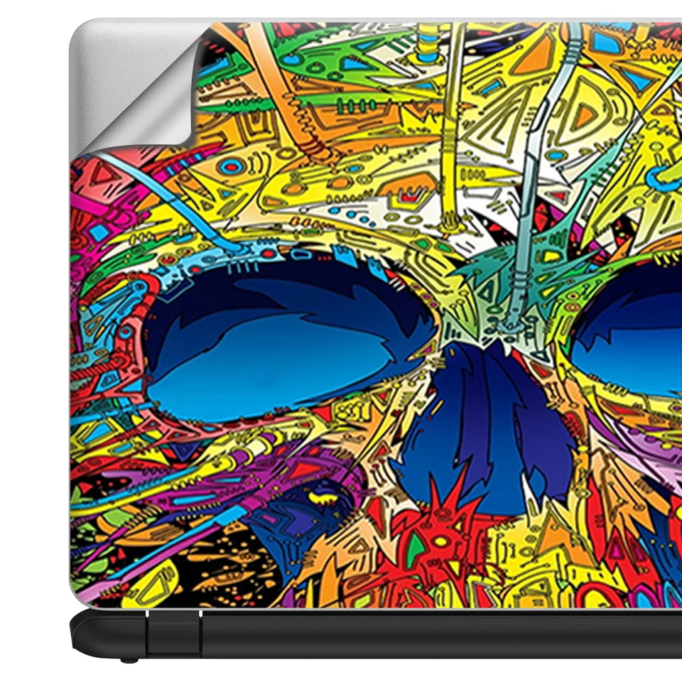 Чехол для ноутбука универсальный для 13 дюймов - цветной череп 1 - Изображение 3 из 4