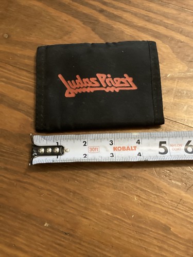 Billetera original de nailon Judas Priest de la década de 1980 de Champ Heavy Metal Rock and Roll Band - Imagen 5 de 5