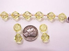 Jonquil 9mm 12mm RARE Vintage Swarovski 5304 Crystal Beads