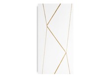 Quadro dipinto a mano su tela intelaiato Gold series58 colore oro astratto 90x40