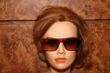 Ray Ban S-110 Italy RayBan Sunglasses Brown Check Frame Vintage