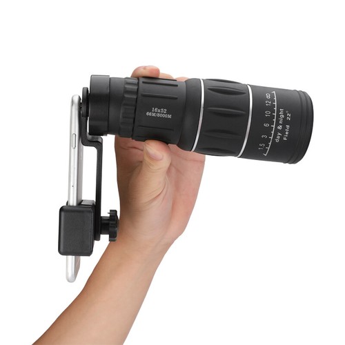 16X52 Monocular Zoom Dual Focus Rubber Armored Telescope for Hunting / Camping - Picture 13 of 17