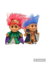 vinatge russ troll doll king and queen set