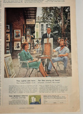 1965 Middle South Service Vintage Print Ad Arkansas Louisiana Mississippi Artist