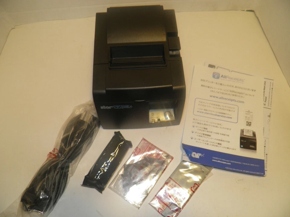Star TSP100 Thermal POS Receipt Printer TSP143IIIBI w Bluetooth & Power Cord NEW - Image 2 of 4
