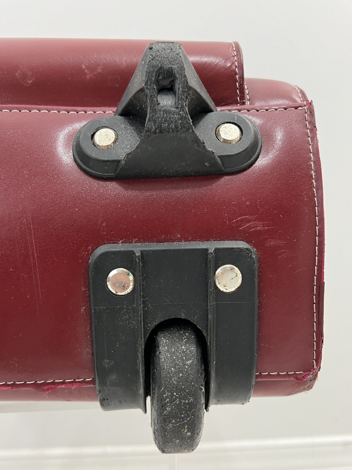 McKlein EDGEBROOK 15" Leather Wheeled Ladies Laptop Briefcase Red