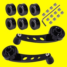 Black Universal Aluminum Car Interior Manual Door Window Winders Crank Handles Black Universal Aluminum Car Interior Manual Door Window Winders Crank Handles