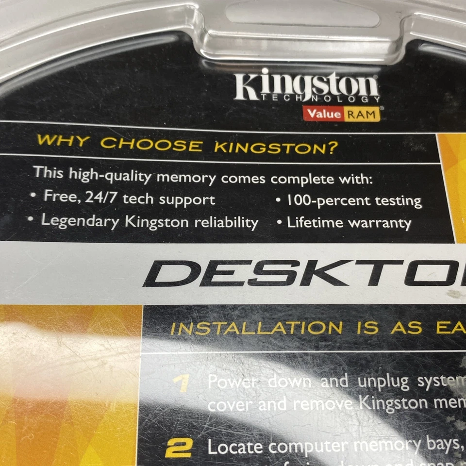 Kingston Technol 512 MB RAM PC3200 Memory Chip 400mhz DDR KVR400/512R NEW Sealed - Image 3 of 4