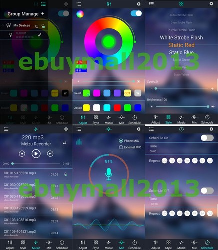 BT App RGB Hex Hexagon Halo Ring for IS220 IS250 IS F Devil Demon Angel Eyes DRL - Picture 4 of 23