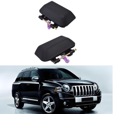 LABLT Door Handle Rear RH For Jeep Compass Exterior 2007-2016 Black Plastic