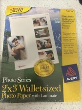 Avery Photo Series 2”x3” Wallet Sized Photo Paper  8.5 X 11 #53235