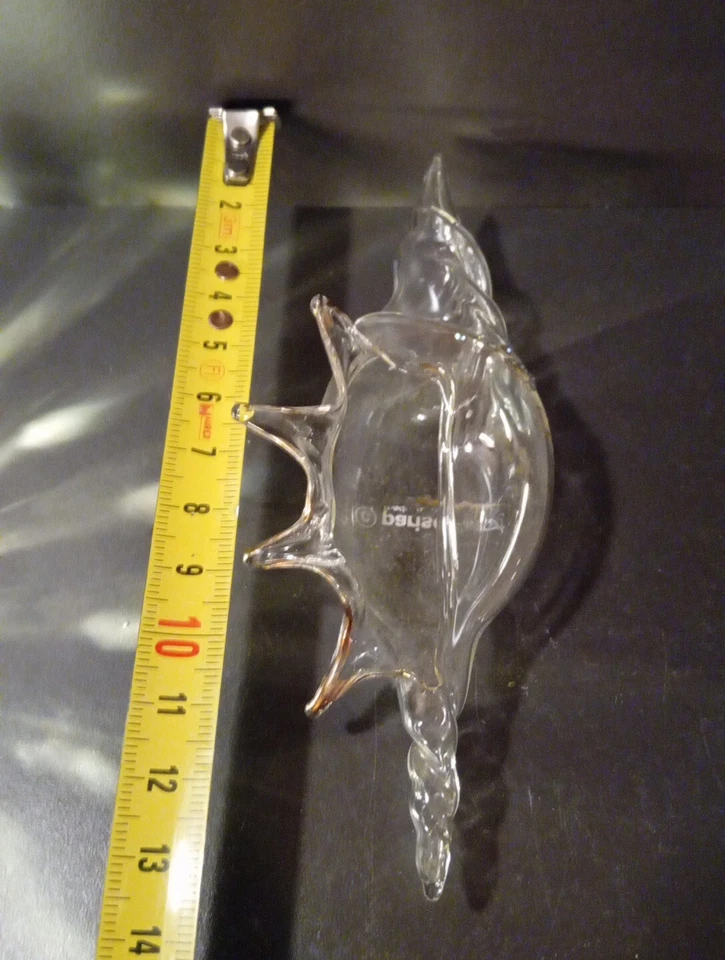 Conchiglia In Vetro PARISE Dipinta A Mano - Immagine 3 di 4