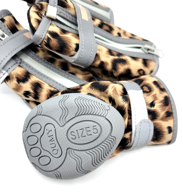 QUMY Dog Shoes for Small Dogs Boots & Paw Protectors for Winter Size 5