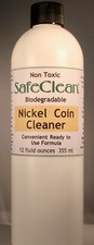 New! SafeClean Coin Cleaner for Modern Nickel Coins. Buffalo,etc. 12 oz. 355 ml.