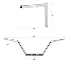1.25" Low Rise Z Bar 6"8”10" Rise Handlebar Fit For Harley Road Glide King