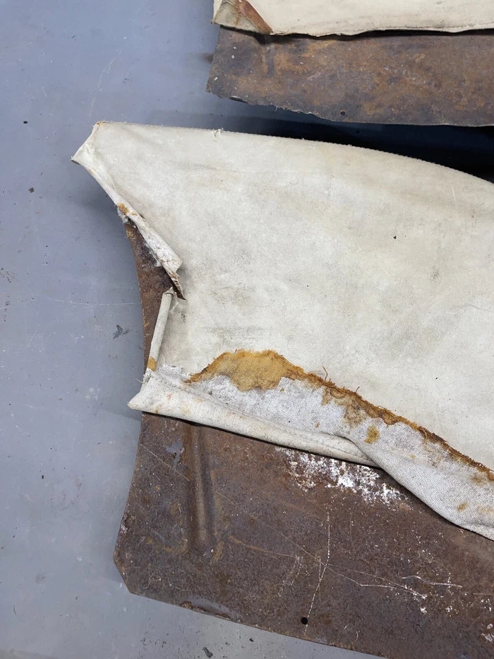 Chevy 1957 2 puertas paneles techo rígido asiento trasero reposabrazos 1/4 cuarto 1956 1955 sedán Foto 3 de 4