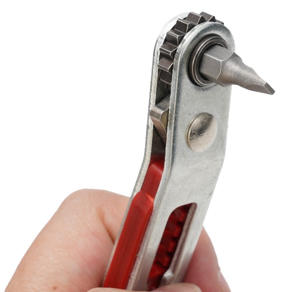 Elbow Head Mini Ratchet Wrench 1/4 Hex Shank Screwdriver Set 16 Teeth