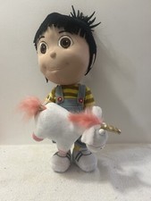 Despicable Me Agnes with Fluffy Unicorn Plush Doll 15 Inch
