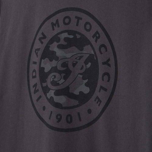 Indian Motorcycle Herren T-Shirt Camo Circle I Script, grau - Bild 6 von 8