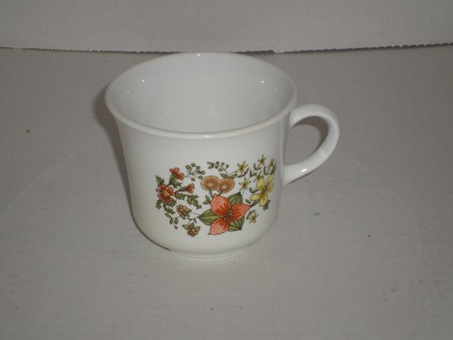 Corelle Indian Summer Coffee Cup Vintage Orange Yellow Flowers Very Nice - Picture 3 of 3