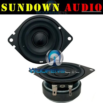 SUNDOWN AUDIO SA-2.75 FR V2 FERRITE 2.75'' CAR DASH SPEAKERS MID TWEETERS NEW