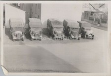 Photo, WW2, five trucks with tarpaulin on standby N 50251