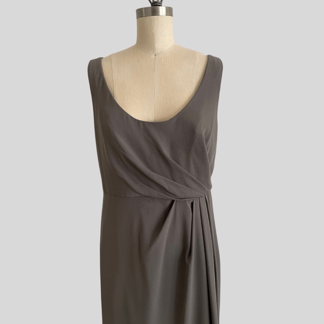 vera wang gray bridesmaid dress White Vera Wang Bridesmaid Dress size 12 Charcoal NWT
