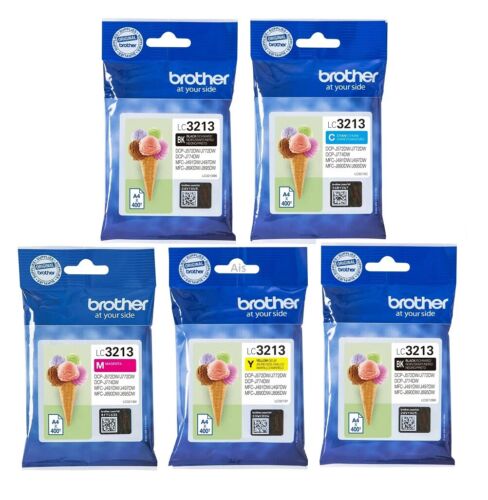 Genuine Brother Ink Cartridges, LC3213BK, LC3213C LC3213M LC3213Y LC3213VAL, LOT - Picture 12 of 12