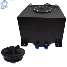 5 Gallon / 20L Fuel Cell Tank Racing Drift W/ Level Sender Aluminum Black