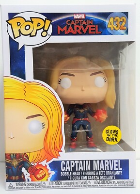 Funko Pop Captain Marvel Glow Hands GITD 432 Captain Marvel
