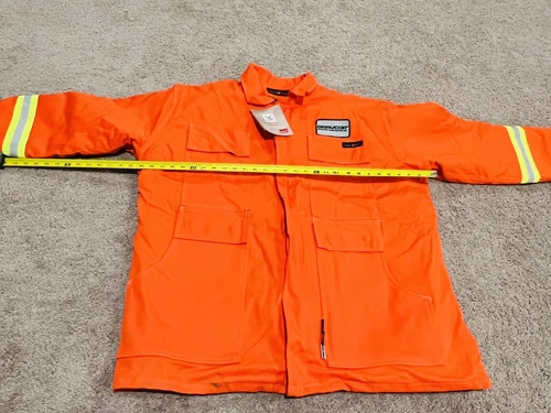 Nesse Wear Fire Resistant XL Coat Reflector Stripped Sleeves Fire Fighter image 3
