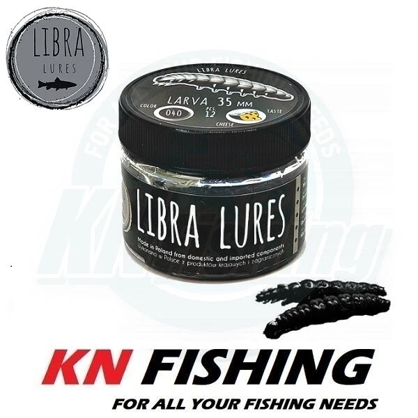 LIBRA LURES LIBRA SEÑUELOS LARVA 35 señuelos de silicona Amino Boosted 35 mm 12 un.