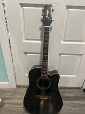 Jasmine Takamine Es-31C Black Guitar