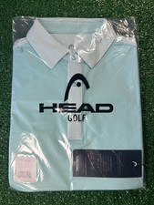 Head Golf Polo Men s Small Ocean/ White S/ Small, New NWT Athletic Golf Polo