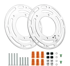 2 Pack Universal Light Fixture Mounting Bracket 4 Inches Diameter Steel Round...