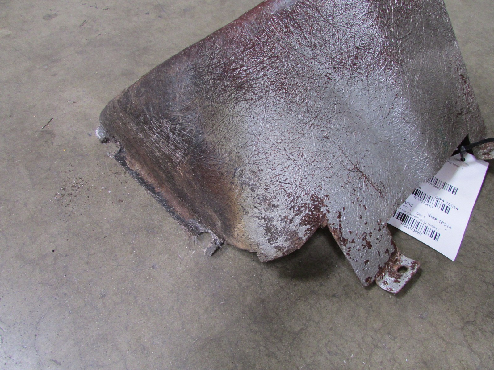 Ferrari F355, F1 Power Unit Heat Shield, Used, Damaged, P/N 166881