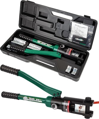 Industry Hydraulic Cable Lug Crimper 16 US TON 9 AWG to 600MCM Electrical Termin