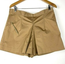 J. Crew Brown Size 10 Skort Cotton Blend 4" Inseam Women's Front Packets