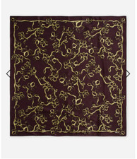 Madewell Womens Medium Silk Bandana in Iris NL299